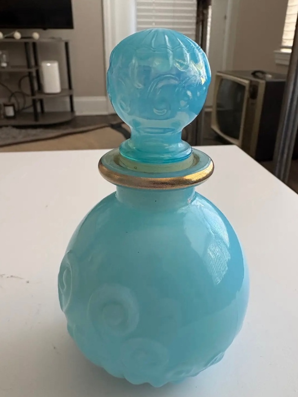 Set of 3 vintage glass perfume bottles